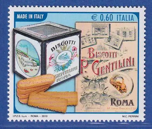 Italien 2010 Made in Italy, Biscotti der Firma Gentilini, Rom  Mi.-Nr. 3420 ** 