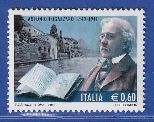 Italien 2011 Antonia Fogazzaro, Schriftsteller und Dichter  Mi.-Nr. 3425 ** 