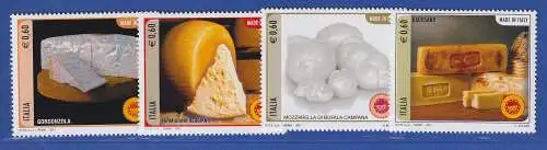 Italien 2011 Made in Italy, Einheimische Käsesorten  Mi.-Nr. 3433-36 ** 