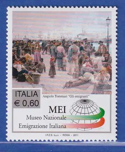Italien 2011 Internationales Auswanderermuseum Mi.-Nr. 3446 ** 
