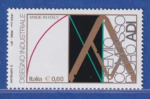 Italien 2011 Made in Italy, Goldener Kompass (ADI).  Mi.-Nr. 3466 ** 
