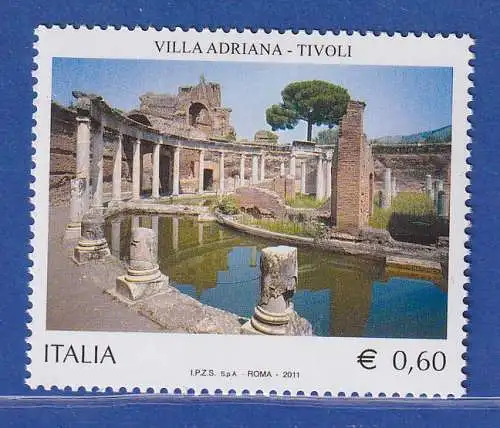 Italien 2011 Villa des Hadrian bei Tivoli  Mi.-Nr. 3467 ** 