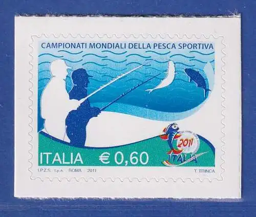 Italien 2011 Weltmeisterschaften im Sportangeln, Florenz Mi.-Nr. 3478 ** 