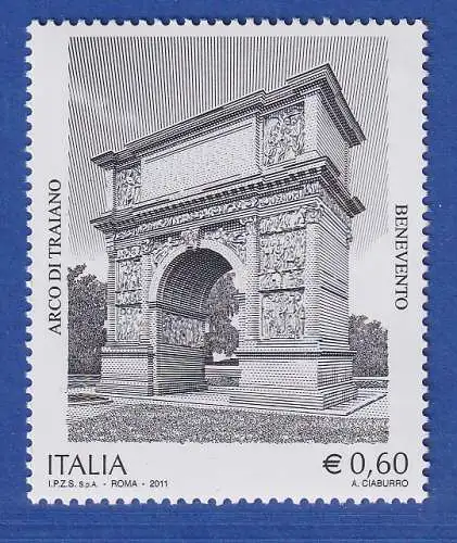 Italien 2011 Trajansbogen von Benevent  Mi.-Nr. 3480 ** 