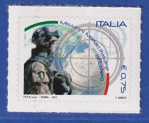 Italien 2011 ital. Militäreinsätze im Ausland, Soldat  Mi.-Nr. 3494 **