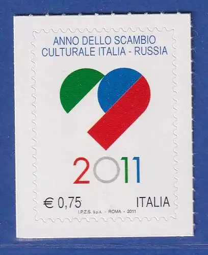Italien 2011 Jahr ital. - russischer Kulturaustausch  Mi.-Nr. 3502 **