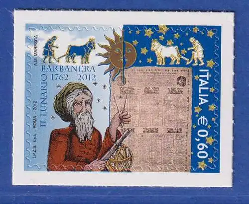 Italien 2012 Barbanera-Almanach aus Foligno, Astronom Mi.-Nr. 3525 **