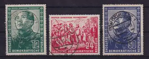 DDR 1951 Deutsch-Chinesische Freundschaft Mi.-Nr. 286-288 gestempelt
