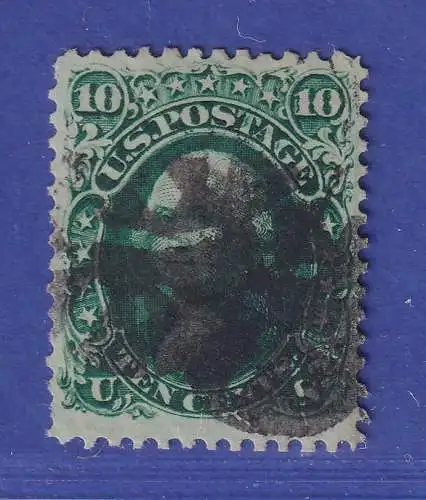 USA 1861 George Washington 10 Cents Mi.-Nr. 20 II gestempelt