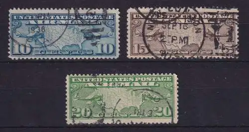 USA 1926 Luftpostmarken Mi.-Nr. 300-302 gestempelt