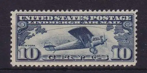 USA 1927 Luftpostmarke Lindbergh Mi.-Nr. 306 A ungebraucht *