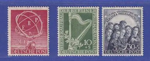Berlin 1950 Jahrgang komplett 3 Werte Mi.-Nr. 71-73 postfrisch ** 