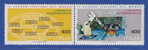 Italien 1983 Technologie im Ausland Zusammendruck Mi.-Nr. 1822-23 **