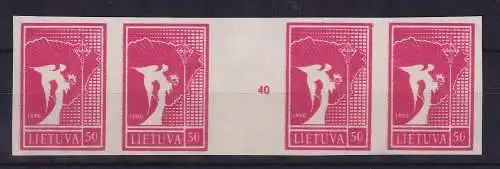 Litauen 1990 Engel 50 Kopeken Mi.-Nr. 460 - 2 Paare mit Zwischensteg (*)