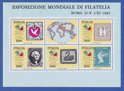 Italien 1985 ITALIA '85 berühmte Briefmarken-Raritäten Mi.-Nr. Block 2 **