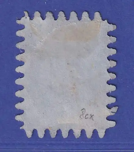 Finnland 1866 Wappen 20 P Mi.-Nr. 8 Cx mit Federzug-Entwertung