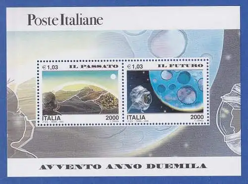 Italien 2000 Blockausgabe Eintritt in das Jahr 2000  Mi.-Nr. Block 20 **