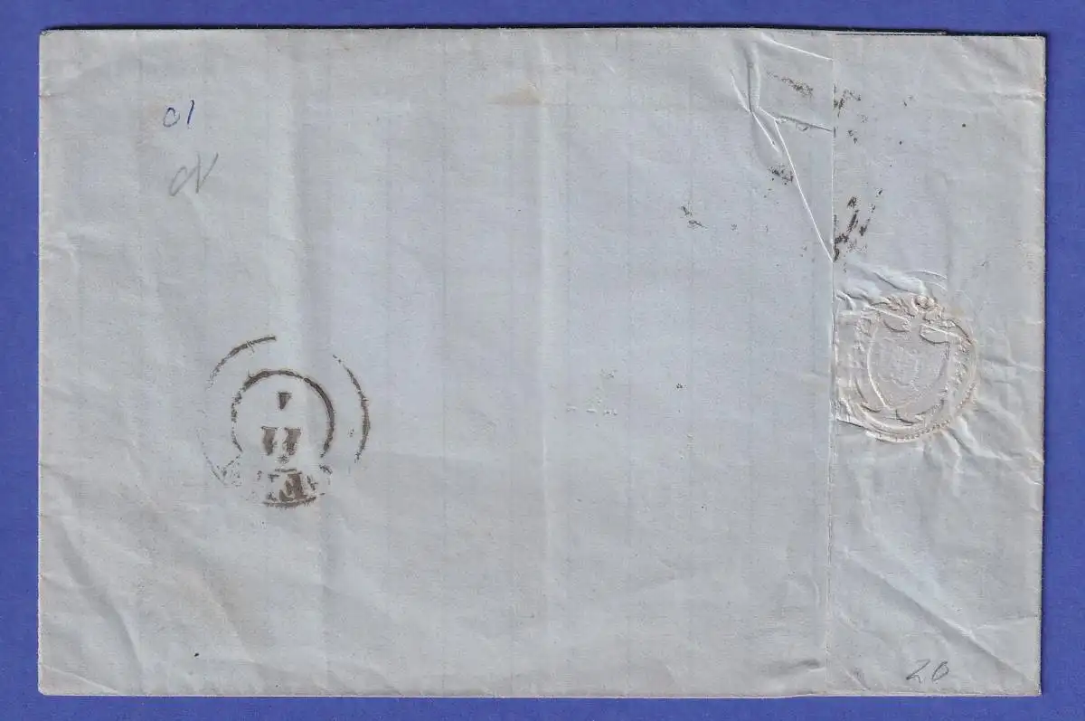 Österreich Franz Joseph 15 Kr Mi.-Nr. 22 a auf Brief mit Quadrat-O FIUME