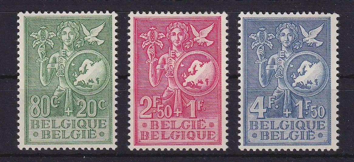 Belgien 1953 Europäische Jugend Mi.-Nr. 976-978 postfrisch **
