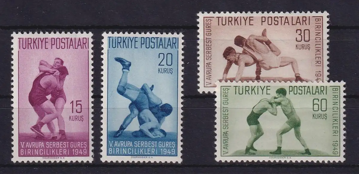 Türkei 1949 Ringkämpfer Mi.-Nr. 1231-1234 postfrisch **