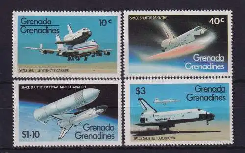 Grenada Grenadinen 1981 Space Shuttle Mi.-Nr. 470-473 postfrisch **