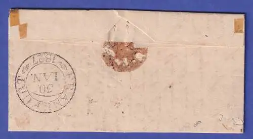 Bayern Vorphila-Brief mit Zweizeiler MÜNCHEN nach Frankfurt/M. 1827