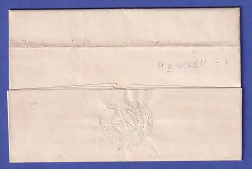 Bayern Vorphila-Brief mit Zweizeiler MÜNCHEN nach Tittmoning 1840