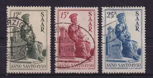 Saarland 1950 Heiliges Jahr Mi.-Nr. 293-295 gestempelt