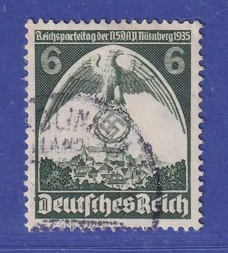 Deutsches Reich 1935 Reichsparteitag Mi.-Nr. 586 II  O gpr. PESCHL BPP