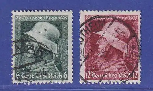 Dt. Reich 1935 Heldengedenktag Mi.-Nr. 569-570 x  O gpr. PESCHL BPP