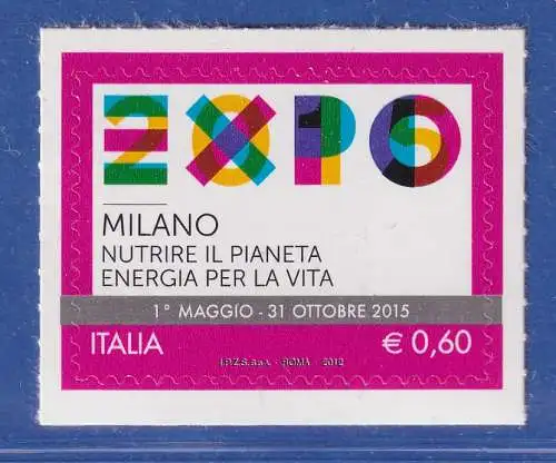 Italien 2012 Weltausstellung EXPO 2015 Mailand  Mi.-Nr. 3548 **