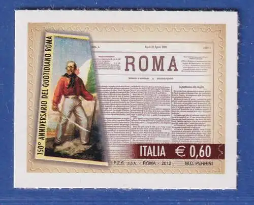 Italien 2012 Tageszeitung Roma Mi.-Nr. 3551 **