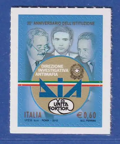 Italien 2012 Bekämpfung von Mafia und organisierter Kriminalität Mi.-Nr. 3553 **