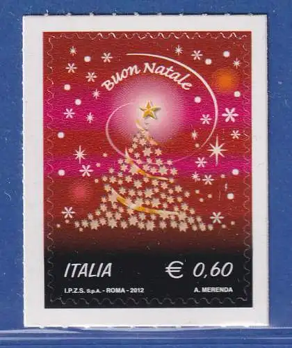 Italien 2012  Weihnachtsbaum aus Sternen Mi.-Nr. 3566 **