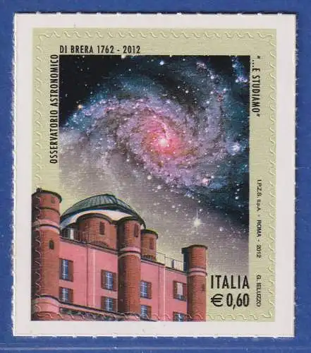 Italien 2012 Astronomisches Observatorium von Brera, Mailand Mi.-Nr. 3575 **