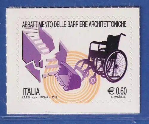 Italien 2012 Beseitigung von architektonischen Barrieren Mi.-Nr. 3581 **