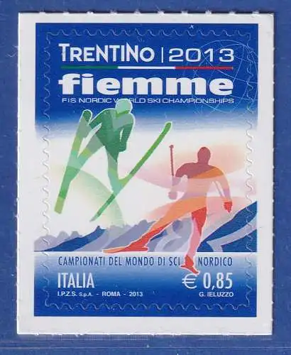 Italien 2013 Nordische Ski-Weltmeisterschaft Val di Fiemme Mi.-Nr. 3587 **
