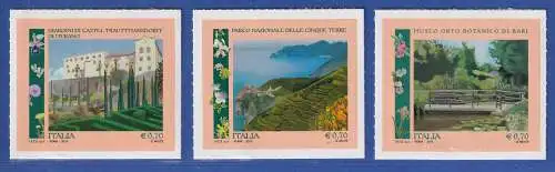 Italien 2013 Parks und Gärten  Mi.-Nr. 3597-99 **