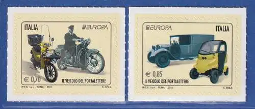 Italien 2013 Europa: Postfahrzeuge Mi.-Nr. 3603-04 **