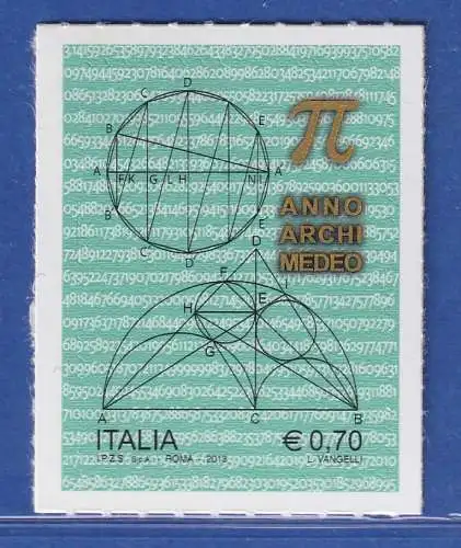 Italien 2013 Archimedes, griechischer Mathematiker Mi.-Nr. 3649 **