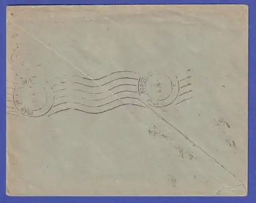 Dt. Reich 1936 Mi.-Nr. 512, 582, 601 X als MiF auf R-Brief O BERLIN