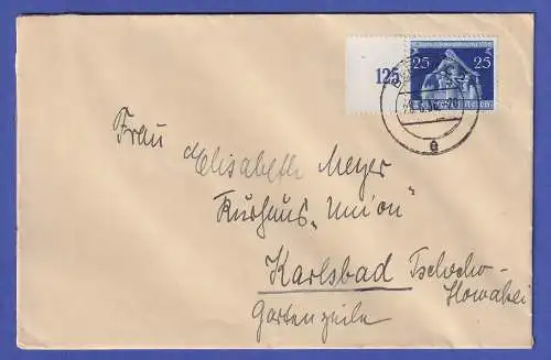 Dt. Reich 1936 Mi.-Nr. 620 Randstück auf Brief O BERLIN
