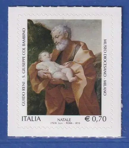 Italien 2013 Weihnachten, Hl. Josef mit dem Kind von Guido Reni Mi.-Nr. 3650 **