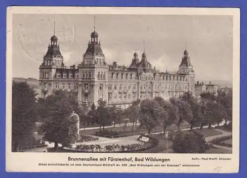 Dt. Reich 1938 Mi.-Nr. 669 auf Luftpost-Karte O BAD WILDUNGEN