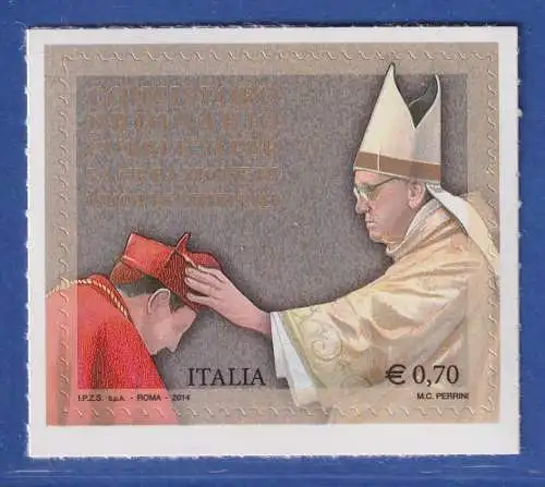 Italien 2013 Papst Franziskus, Konsistorium  Mi.-Nr. 3674 **