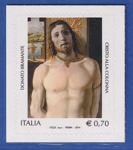 Italien 2014 Christus an der Säule, Gemälde von Donato Bramante Mi.-Nr. 3682 **