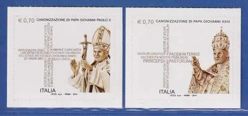 Italien 2014 Papst Johannes XXIII. und Papst Johannes Paul II. Mi.-Nr. 3687-88**