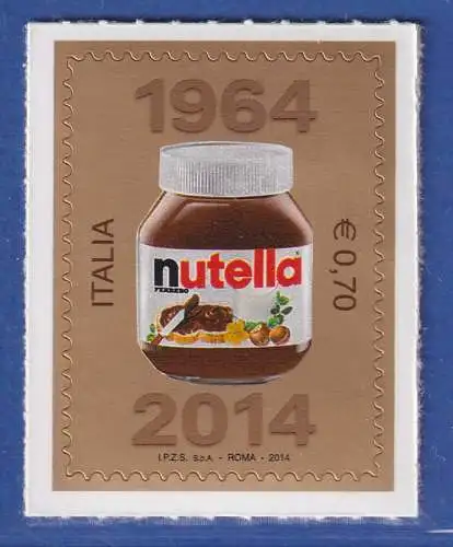 Italien 2014 Nutella der Firma Ferrero Mi.-Nr. 3693 **