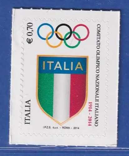 Italien 2014 Nationales Olympisches Komitee  Mi.-Nr. 3703 **