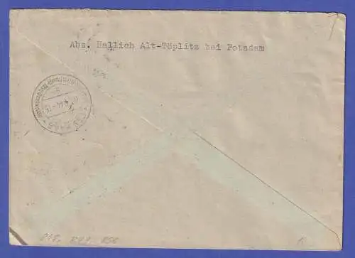 Dt. Reich 1944 Mi.-Nr. 838, 849, 856 als MiF auf R-Brief O ALT TÖPLITZ